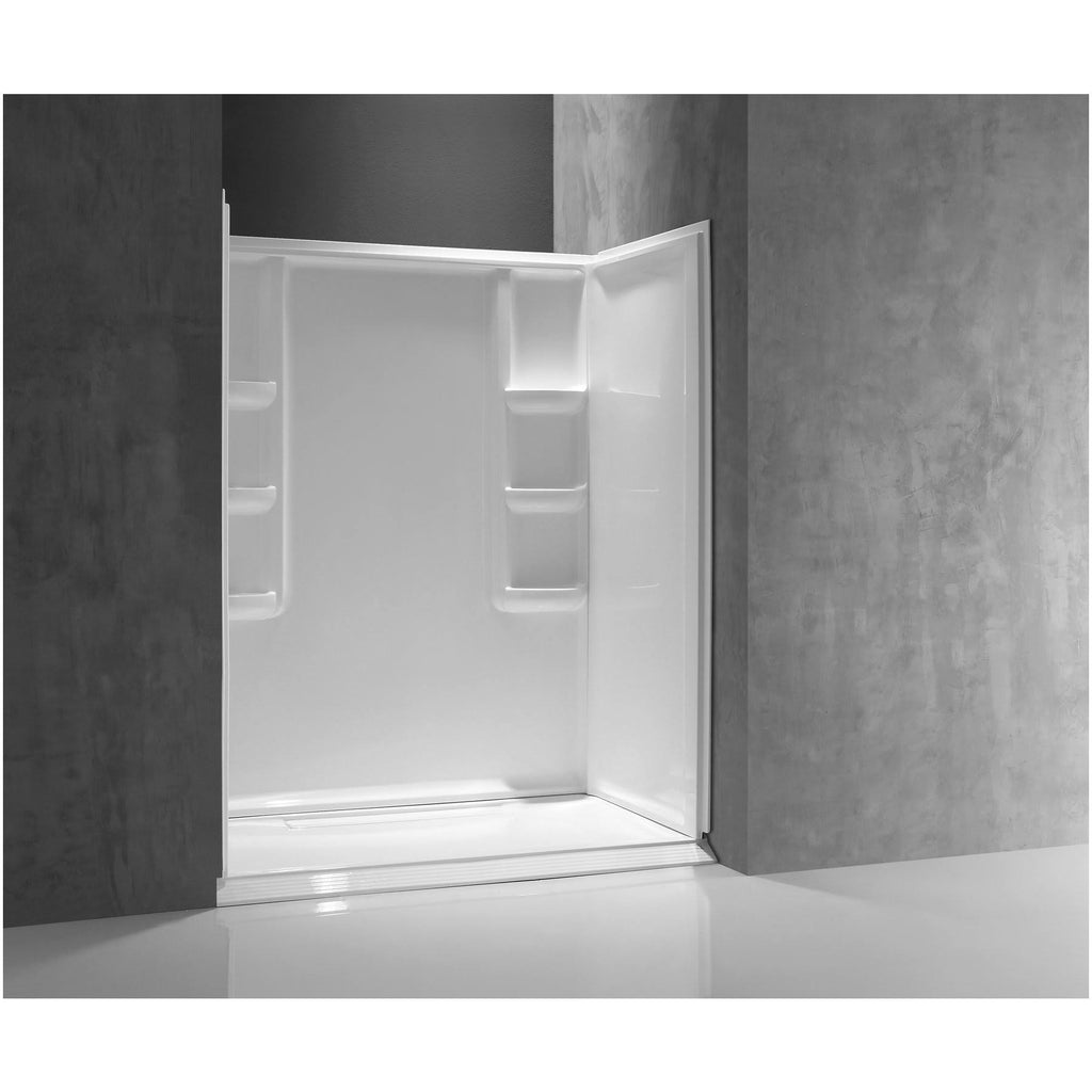 White 60 in. x 36 in. Shower Base D6859