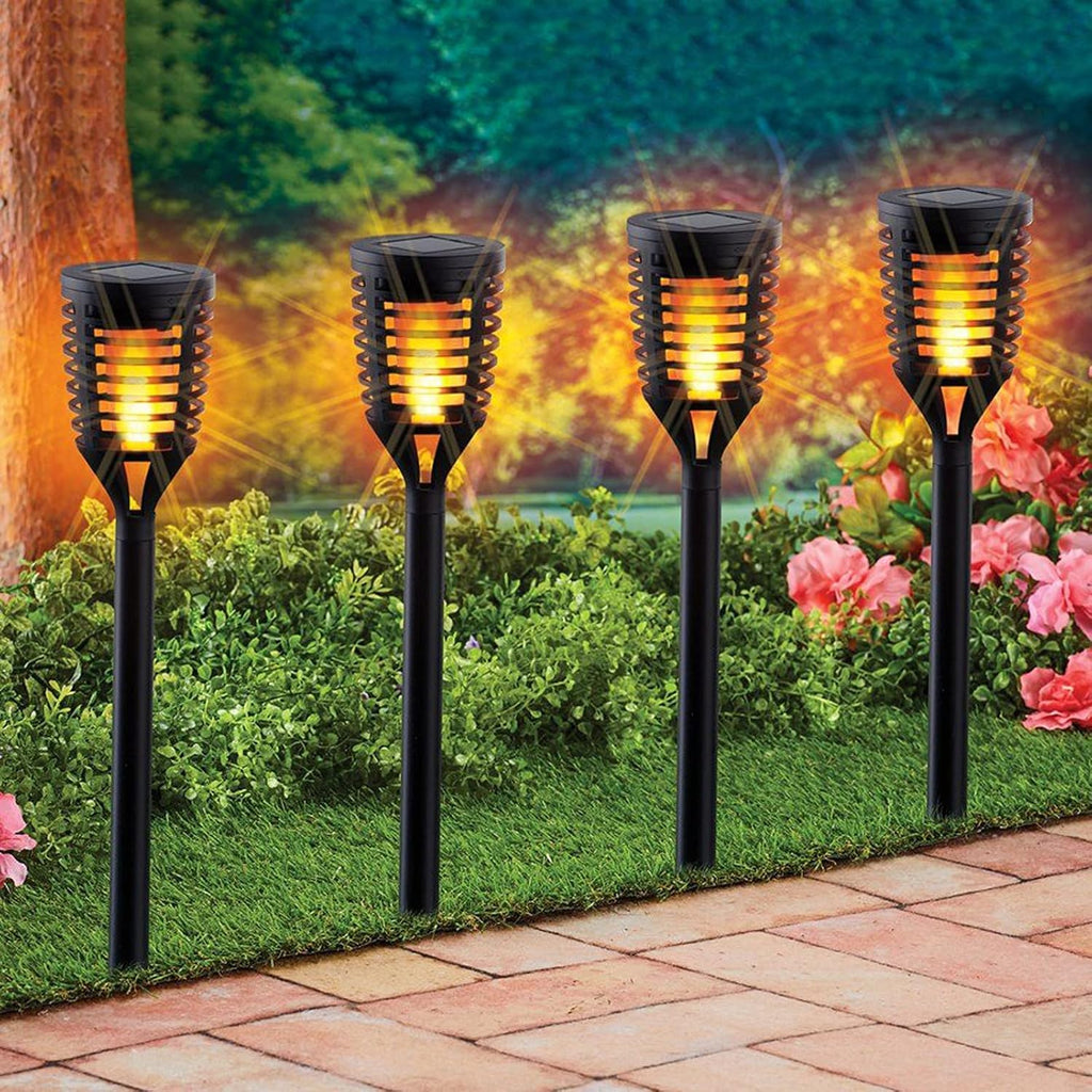 12PK Mini Solar Tiki Torches C80325