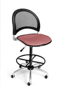 Coral Pink Swivel Chair with Drafting Kit U47429