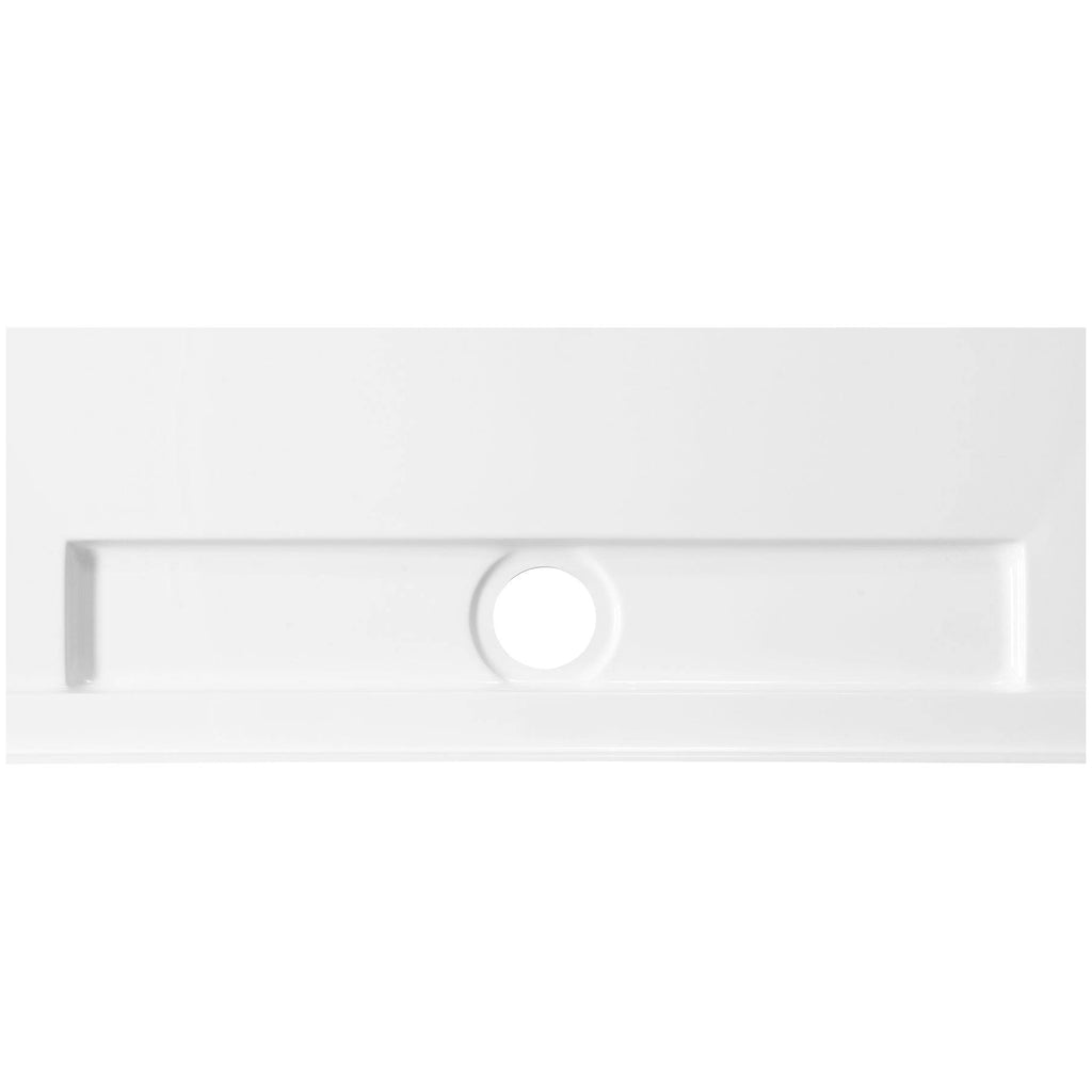 White 60 in. x 36 in. Shower Base D6859