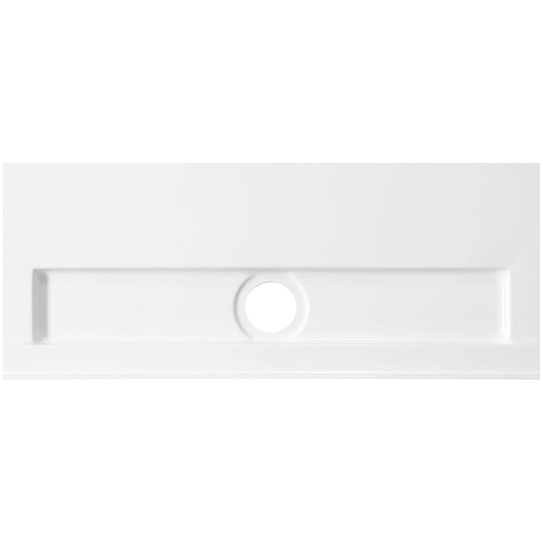 White 60 in. x 36 in. Shower Base D6859