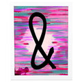 Pink Framed Graphic Art Z17606