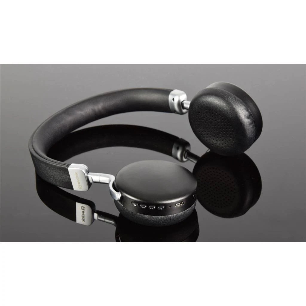 Metallic Bluetooth Headphones Black Z745