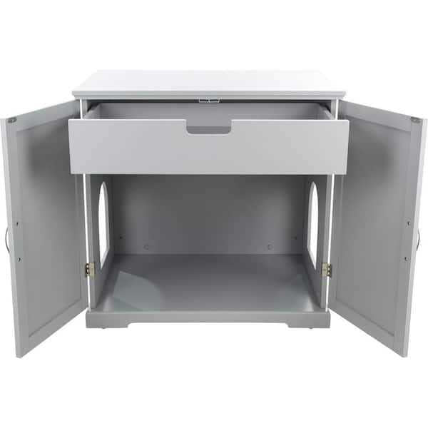 XL Wooden Litter Box Enclosure with Drawer K687
