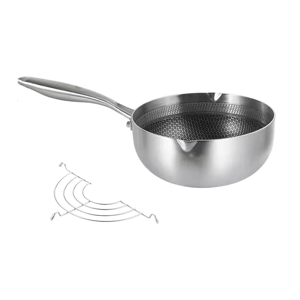 Japanese Tempura Fryer Pan Deep Fryer Pot with Oil Draining Rack Nonstick H63752