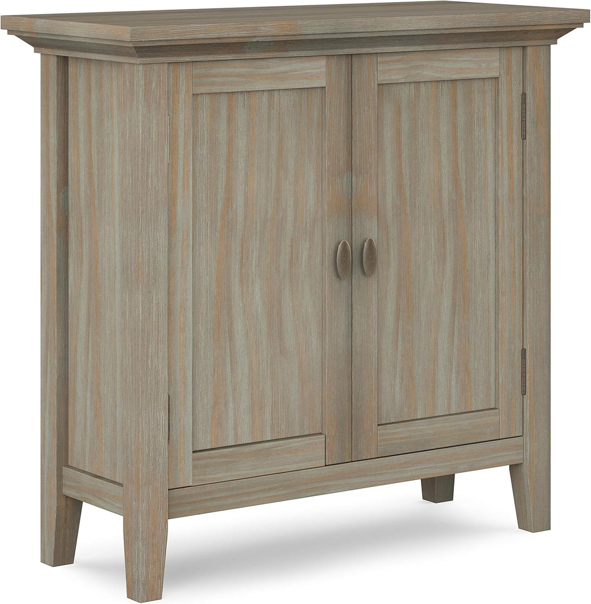 Brunette Brown Solid Wood Low Storage Cabinet I56624