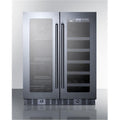 Black Built-in Undercounter French Door Wine & Beverage Center N21398
