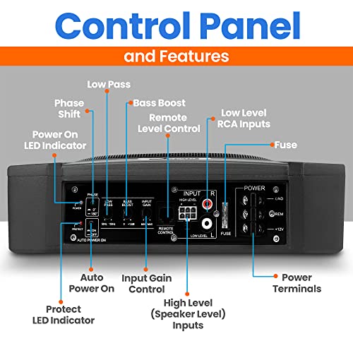 10-Inch Low-Profile Amplified Subwoofer System I4929