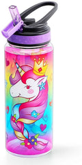 Unicorn 23oz Tritan Water Bottle with Straw L1091