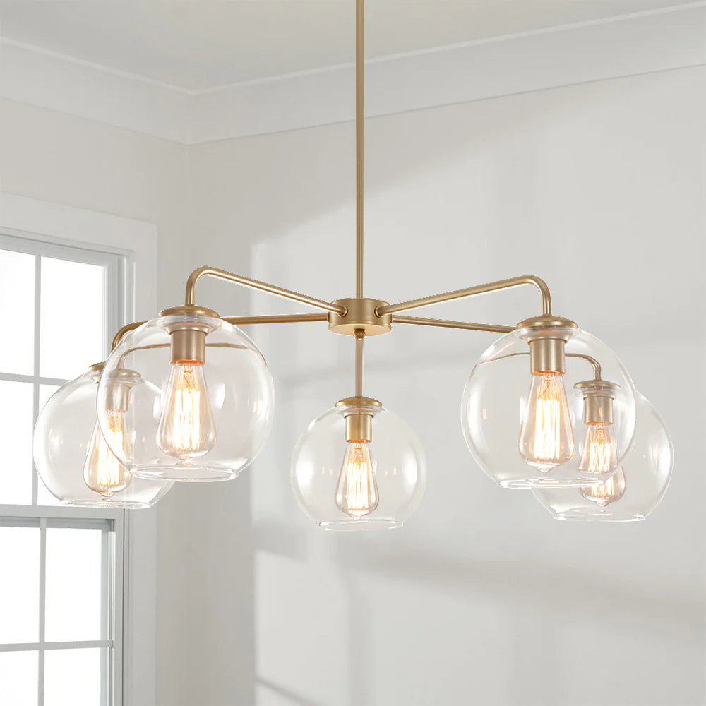 5-Light Dimmable Sputnik Sphere Chandelier O569361