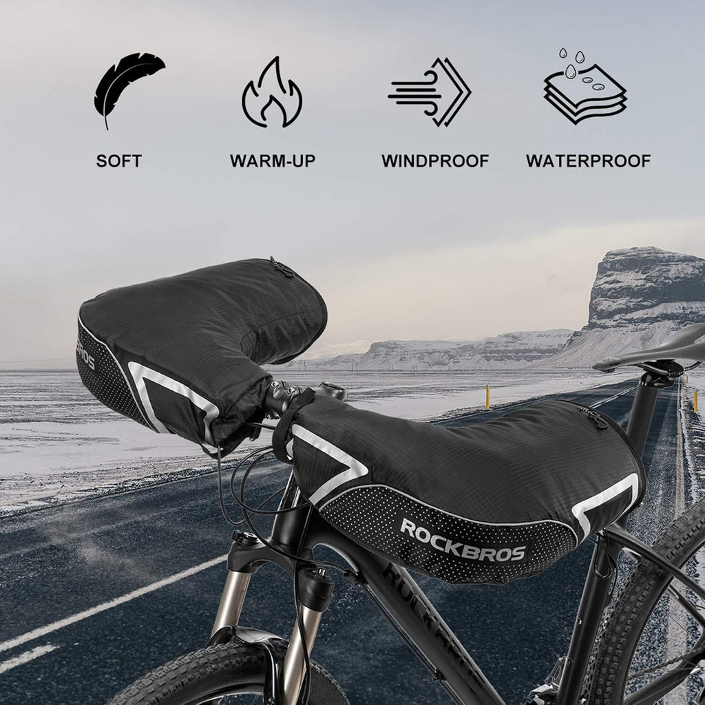 Handlebar Mittens Mountain Bike Bicycle Bar Mitts Winter Cycling Jackets M240167