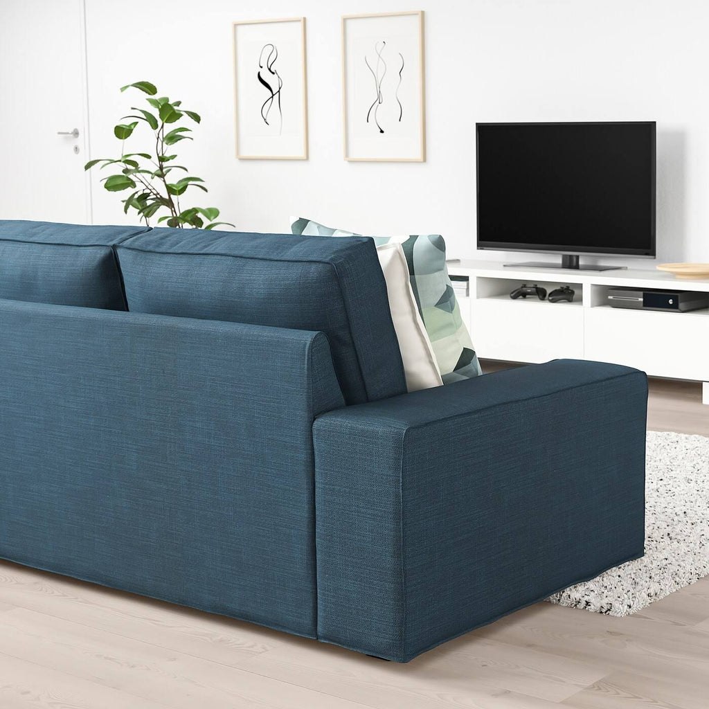 Dark Blue Loveseat E12220