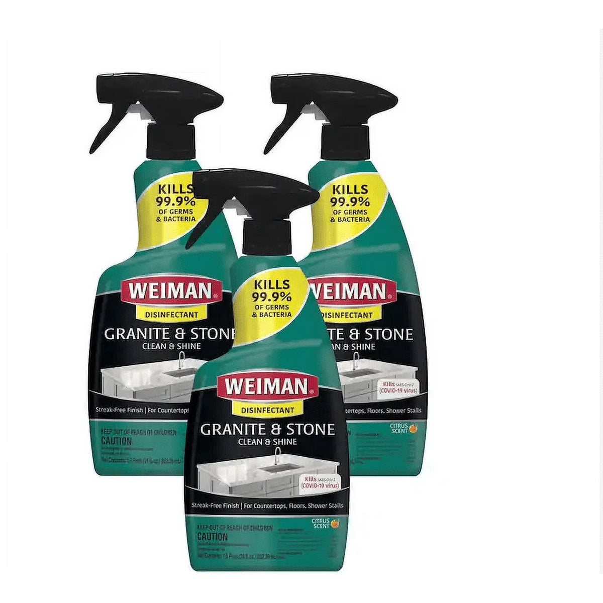Granite and Stone Countertop Cleaner and Polish Spray (3-Pack) U7487
