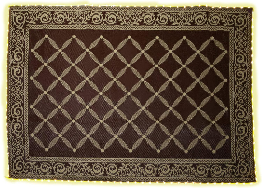 8-feet by 11-feet LED Illuminated Patio Mat R346