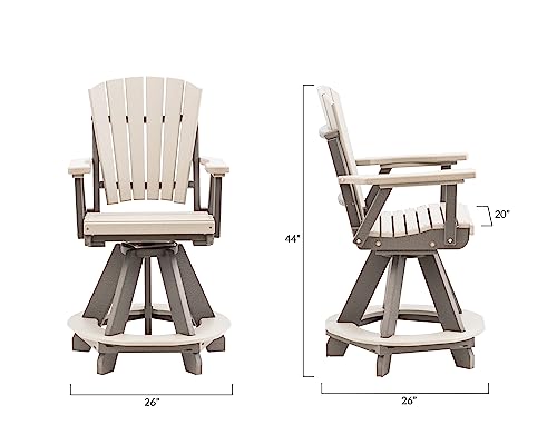 4 Person Poly Adirondack Counter Height Table Set E787