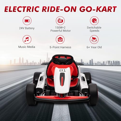 24V Electric Go Kart Drifting Car Battery Powered Ride on with Powerful Motor I772