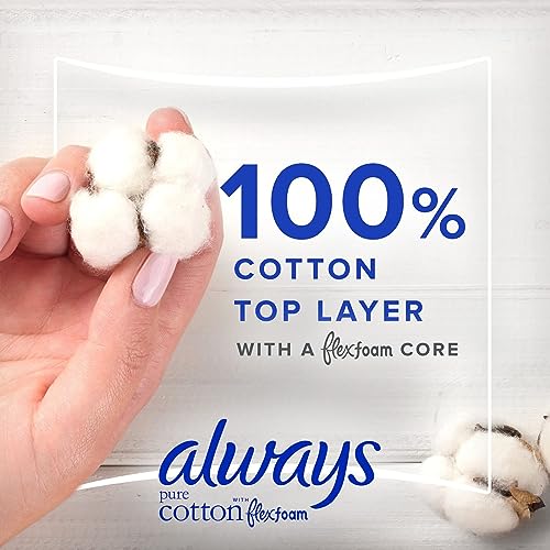 34 Count Unscented Cotton Feminine Pads with Wings M312486