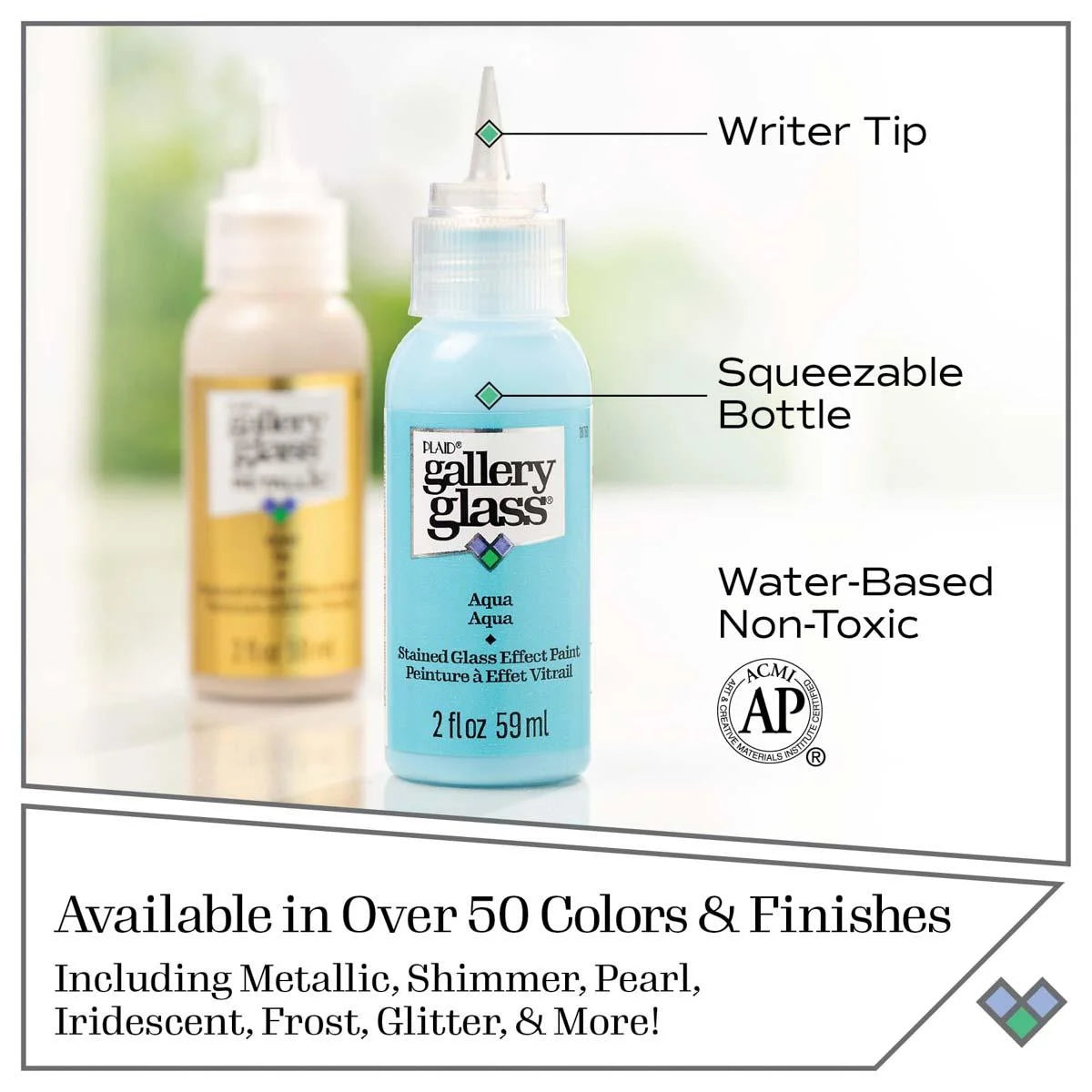 6 Piece Glass Paint Set E860