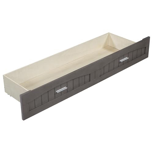 Gray Queen Size Murphy Bed with Storage Drawer W950