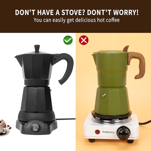 6 or 3cup Electric Espresso Coffee Maker C46935