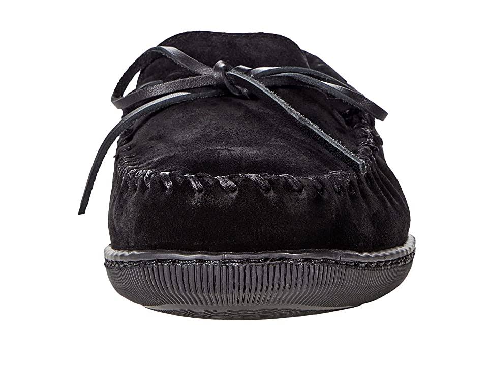 Black Sheepskin Hardsole Moccasin X2768