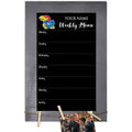 Personalized Team Weekly Chalkboard with Frame I4591