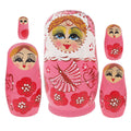 Matryoshka Stacking Dolls Wood Crafts Travel Child T4683