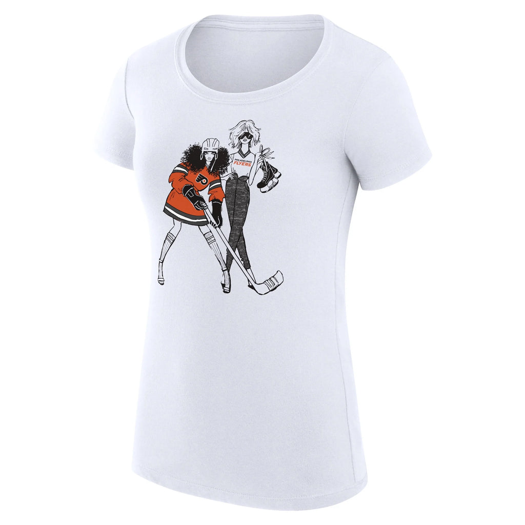 White Philadelphia Flyers Fitted T-Shirt G778837