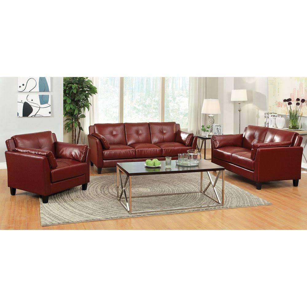 Red Loveseat H312144