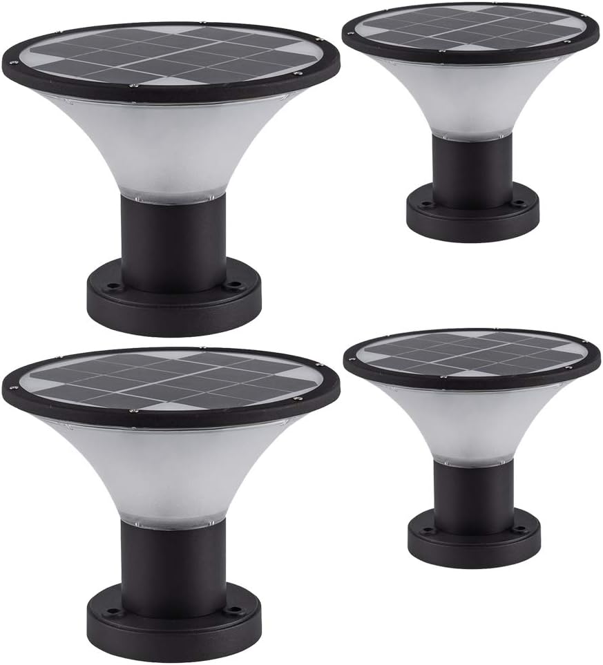 4 Pack Solar Post Cap Lights Q849538