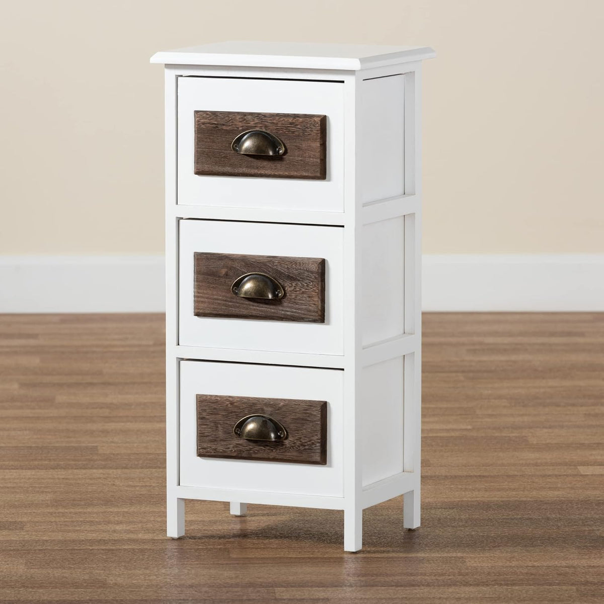 Walnut Brown/White Shelving and Cabinets E99803