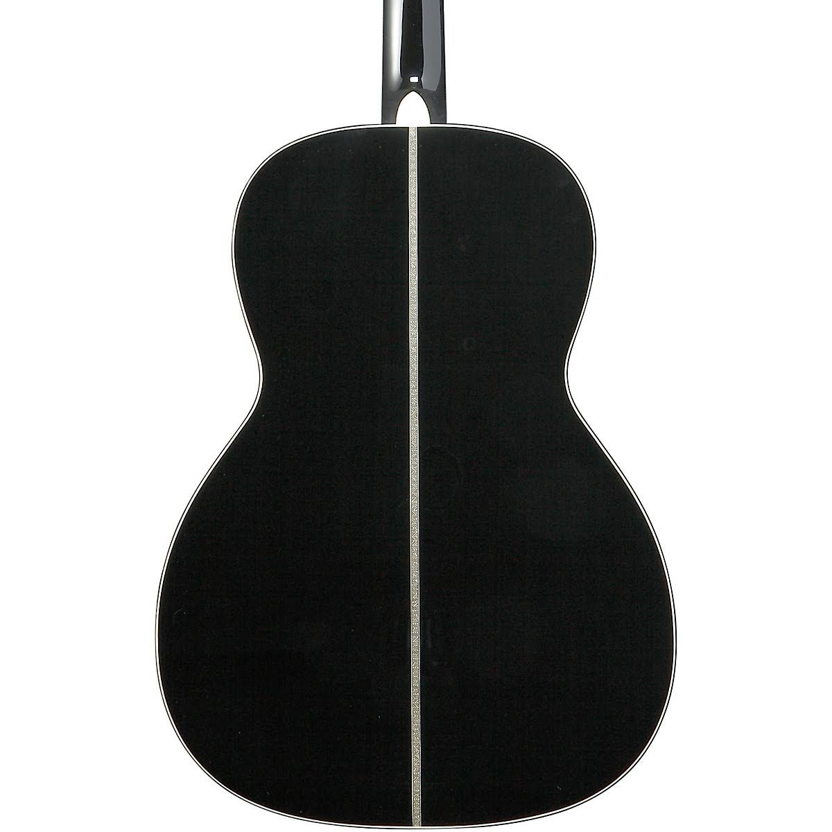 Black Grand Concert Acoustic Guitar V202