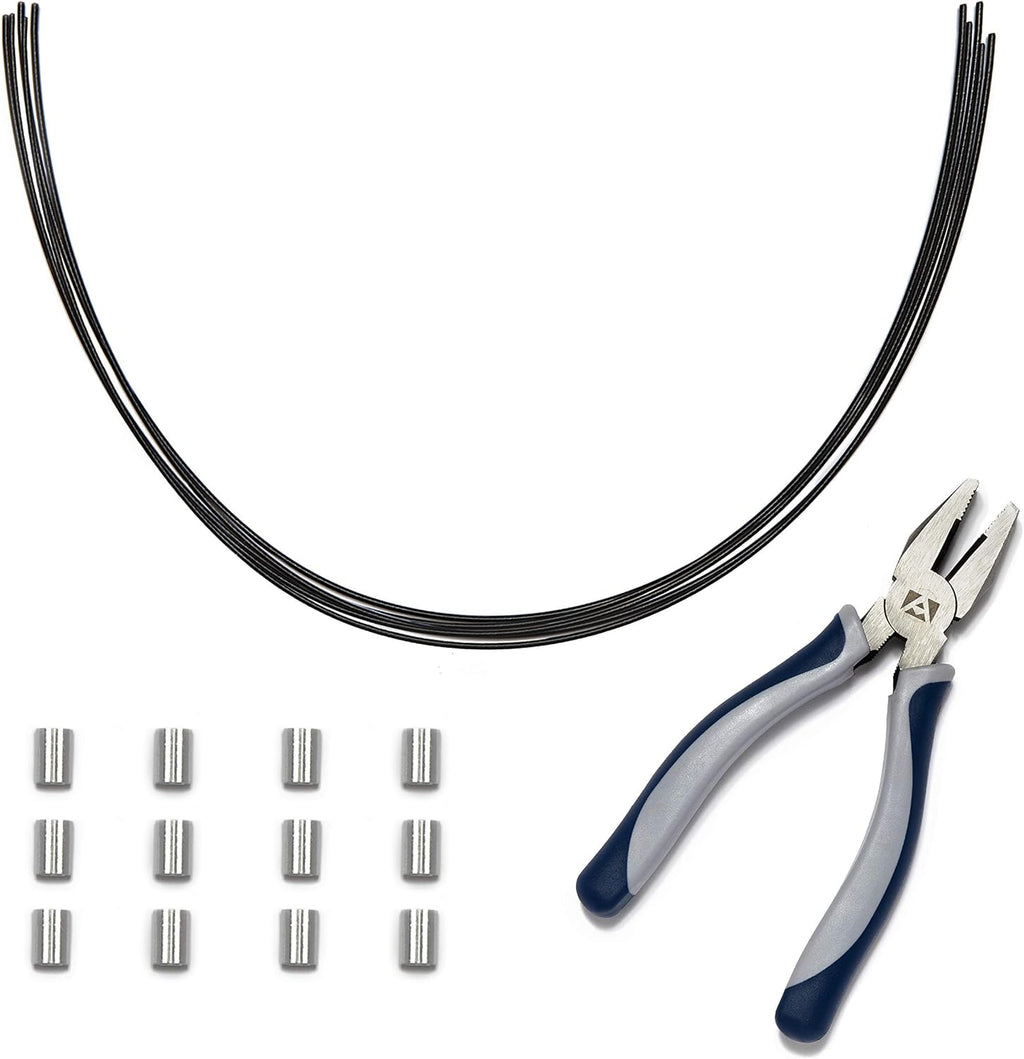 White 30 Pack Cable Tethers with Crimping Tool I483