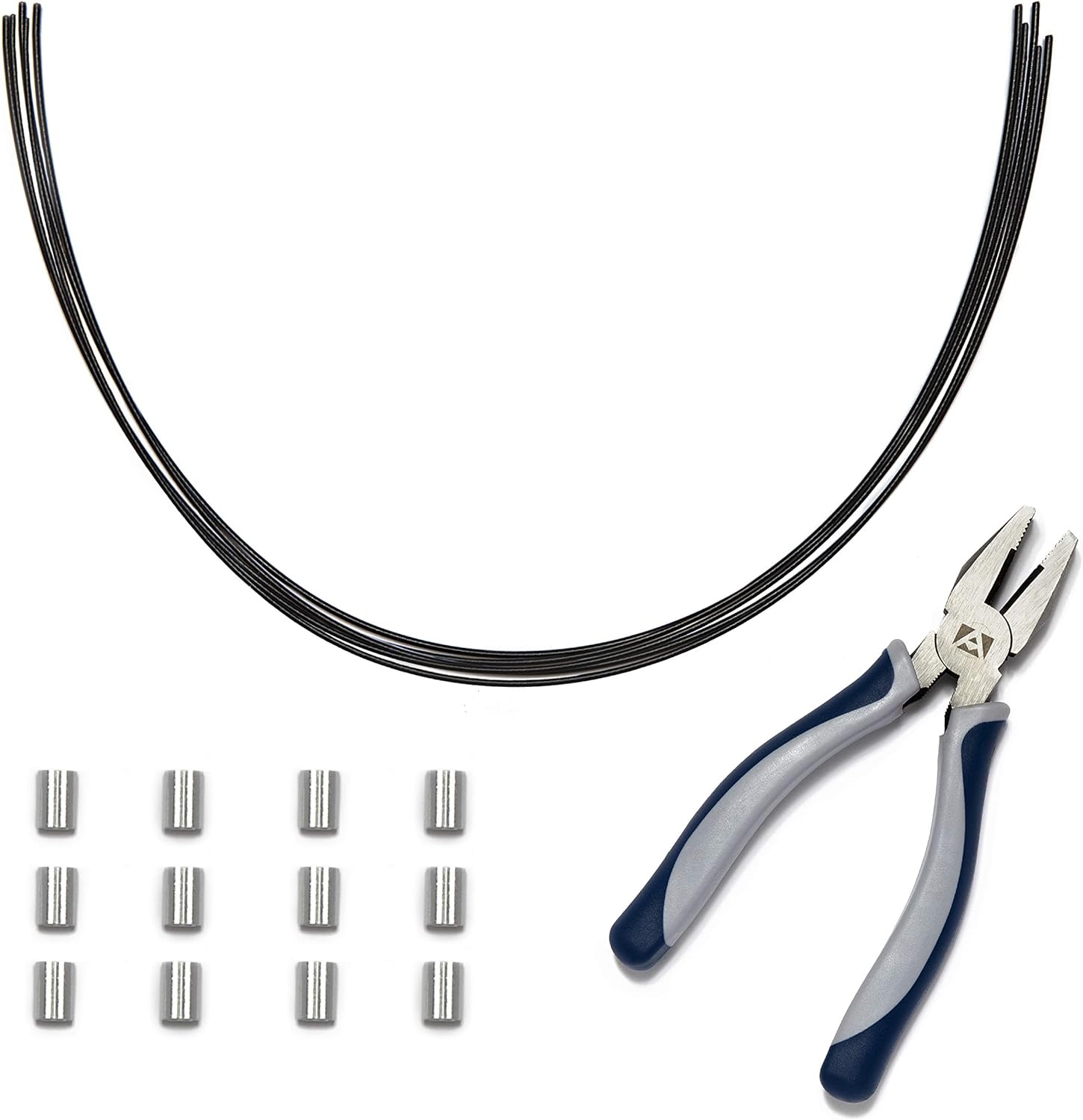 White 30 Pack Cable Tethers with Crimping Tool I483