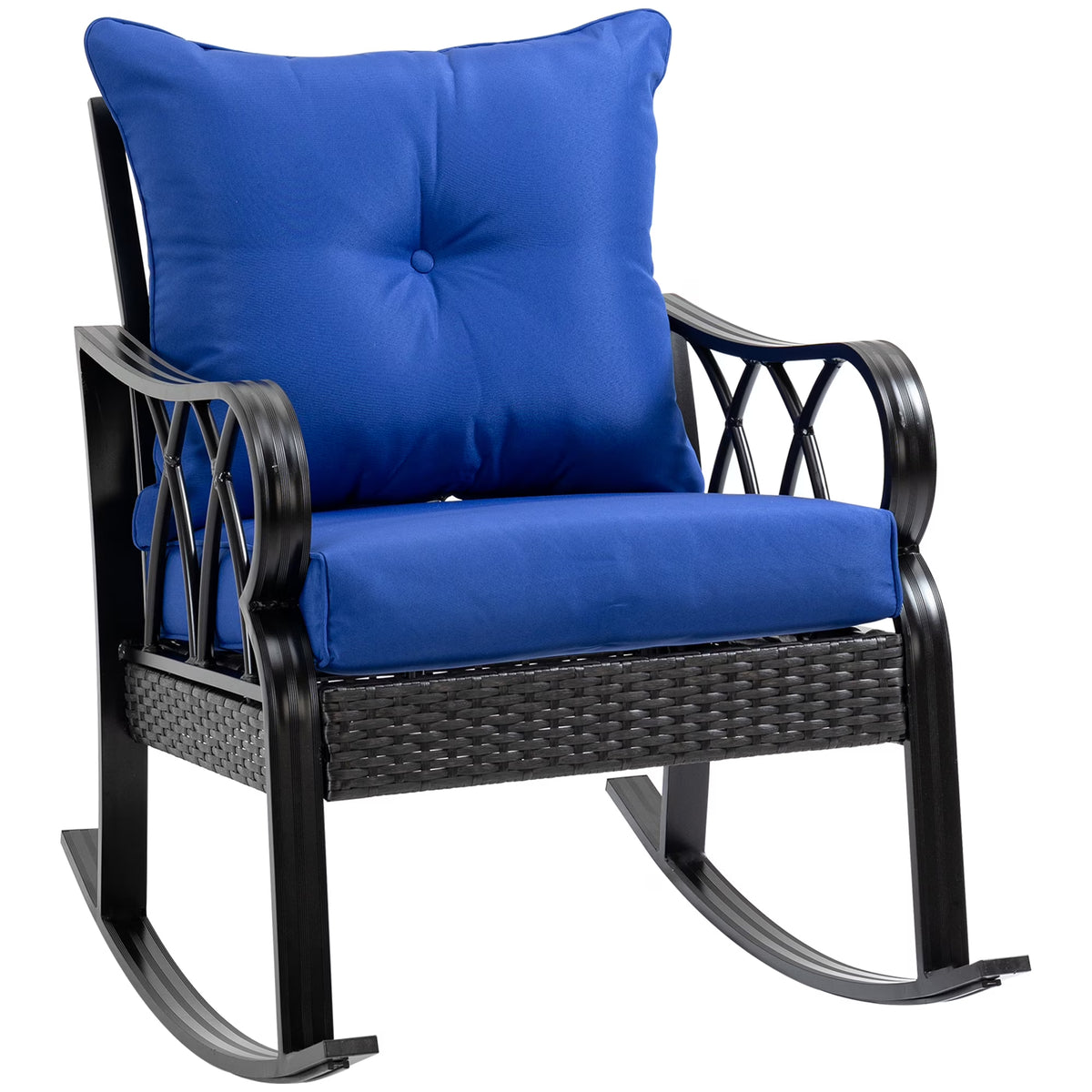 Rattan Rock Chair with Aluminum Frame N165