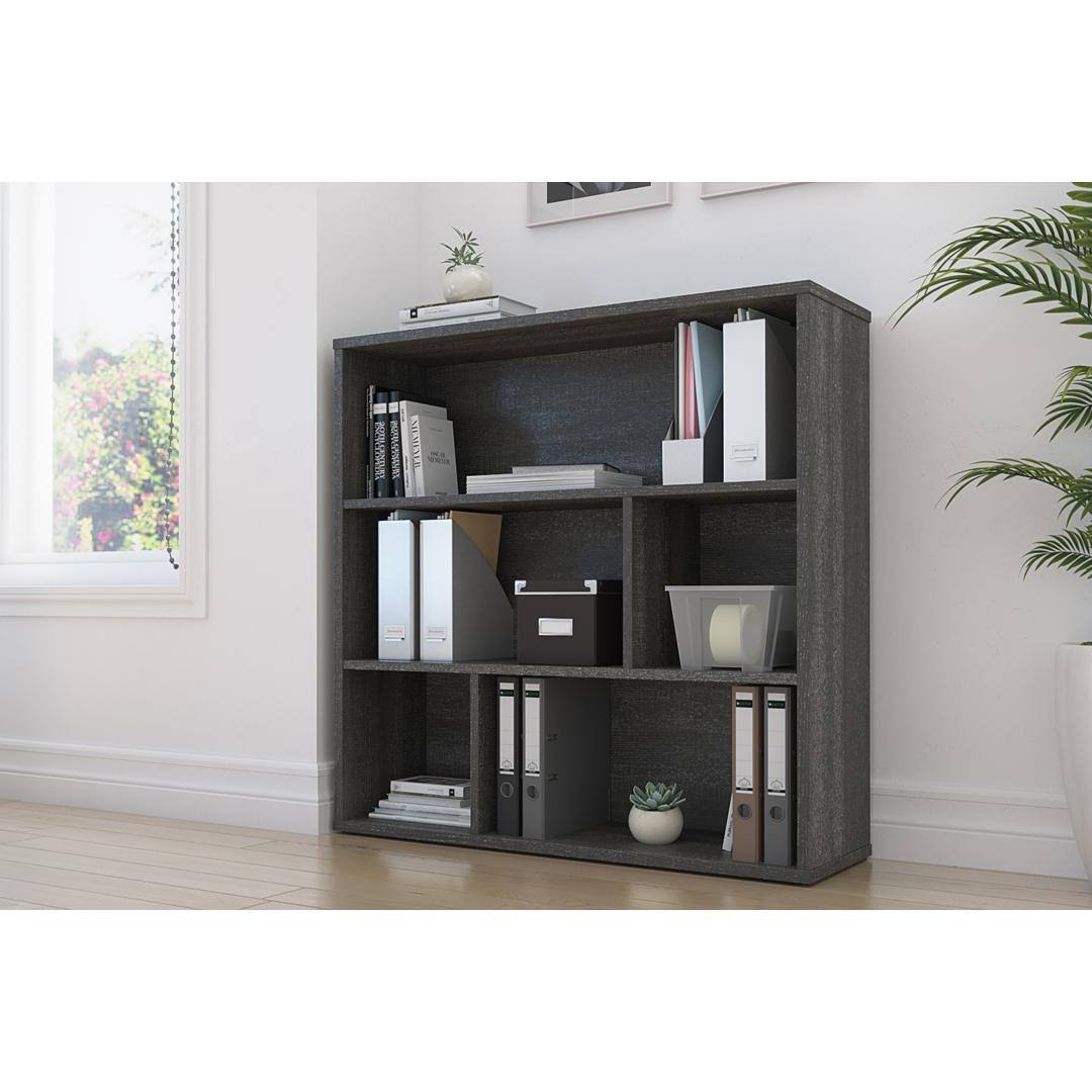 White Asymmetrical Shelving Unit D200947