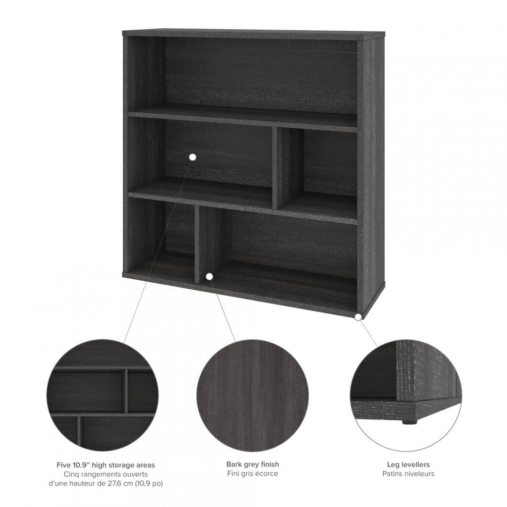 White Asymmetrical Shelving Unit D200947