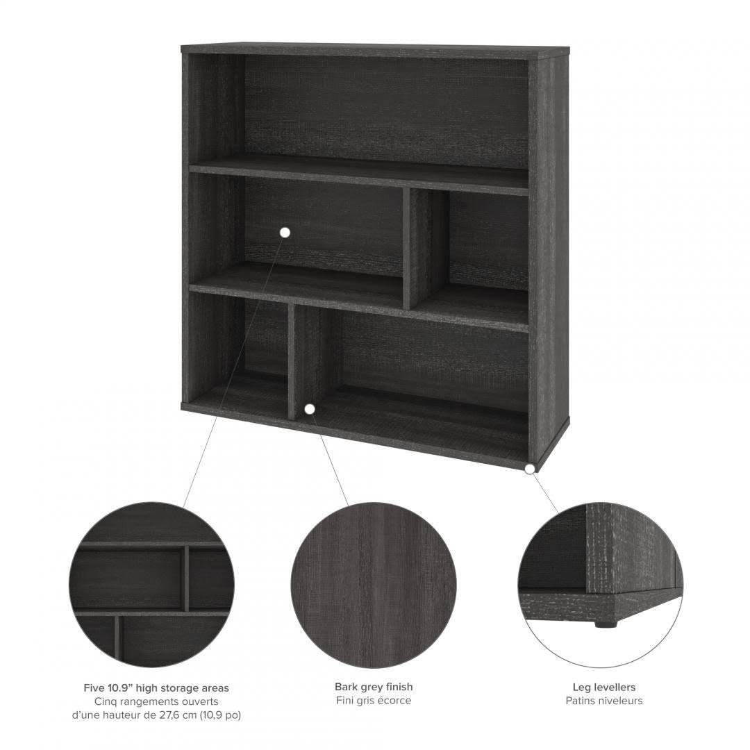 White Asymmetrical Shelving Unit D200947
