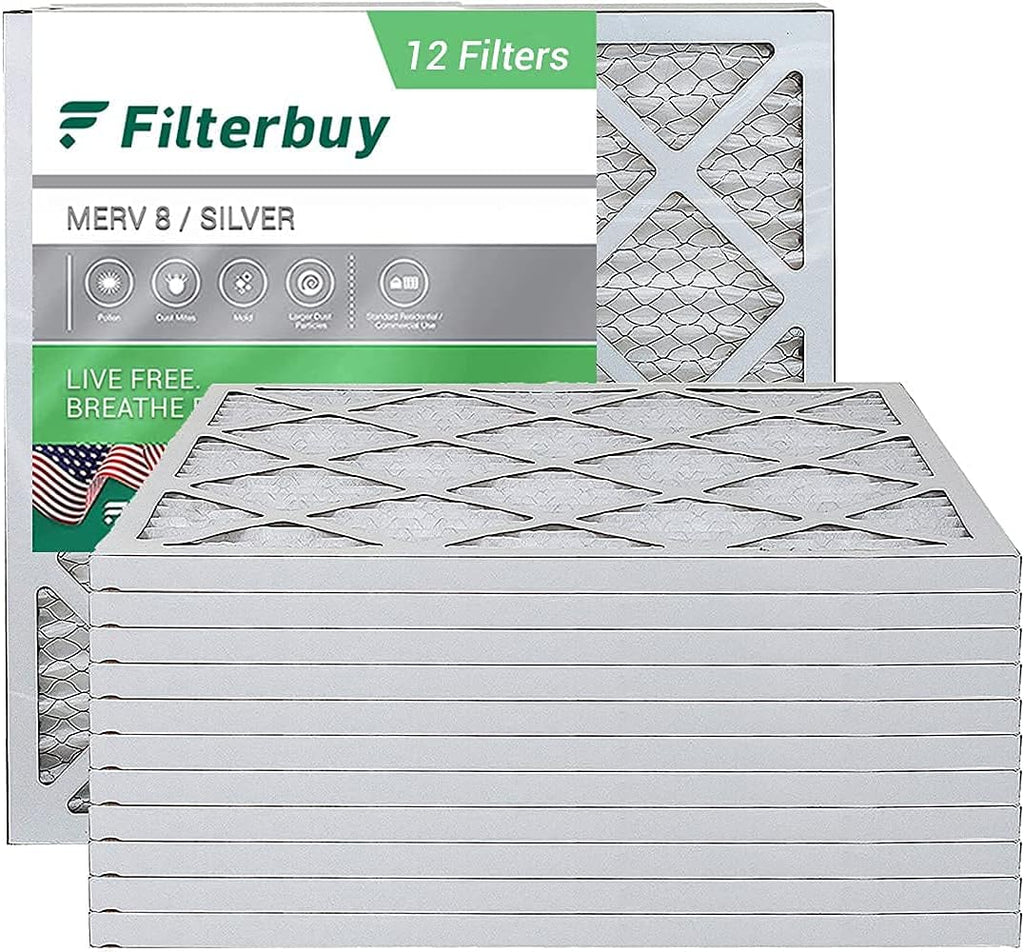 14x14x1 MERV 8 Pleated HVAC Air Filter (12-Pack) C28232