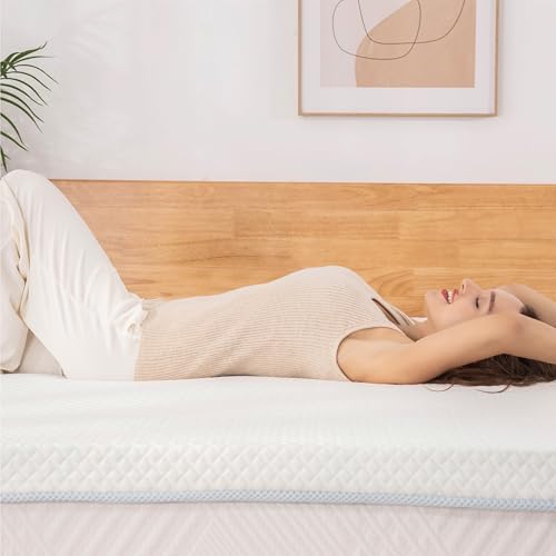 2 Inch Twin Memory Foam Gel Mattress Topper, 38"×75", Medium H4486