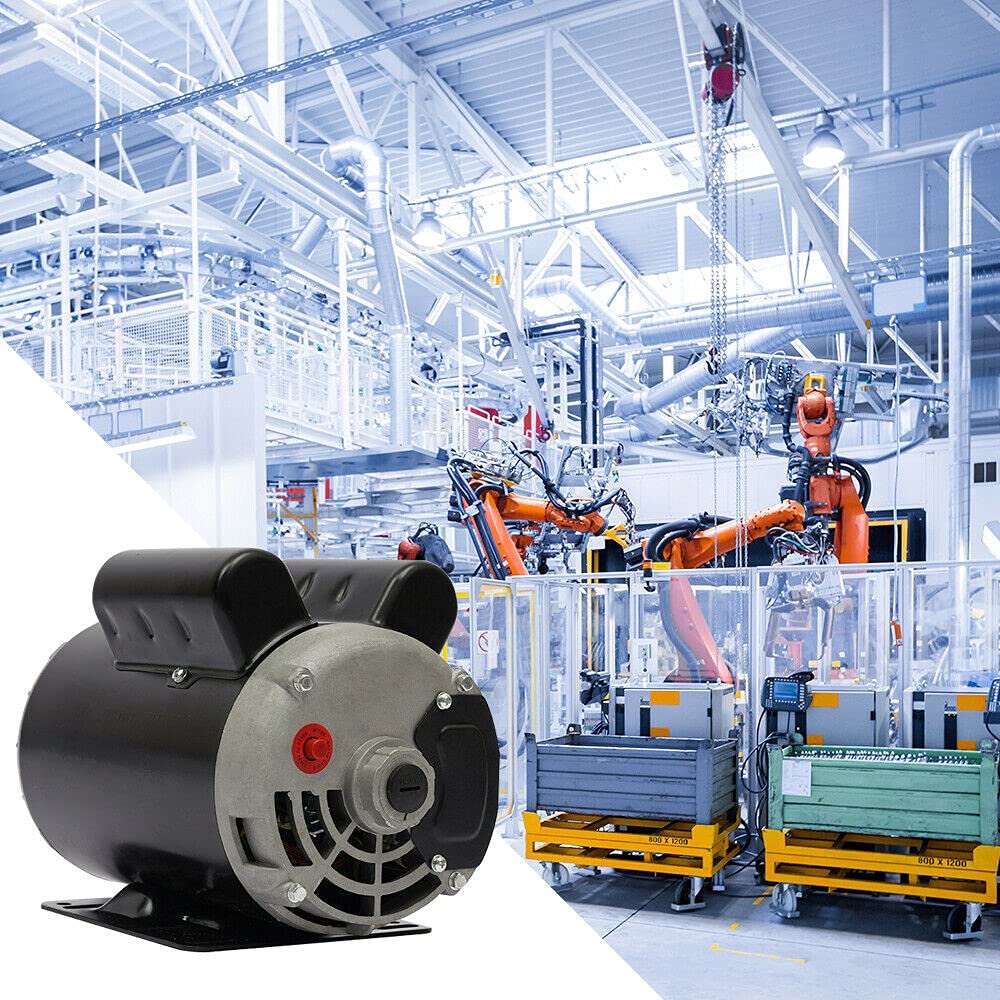5 HP SPL 3450 RPM Air Compressor 60 Hz Electric Motor 208-230 Volts J7555