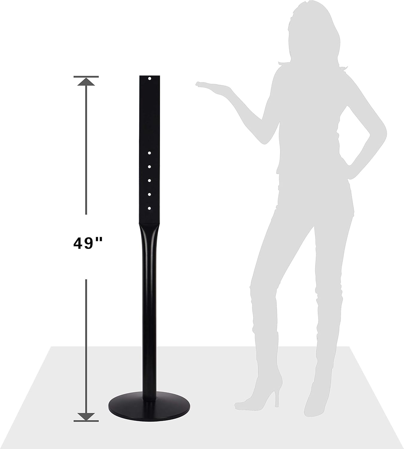 Cast Iron Sign Post Stand, Black Pack of 2 B8558