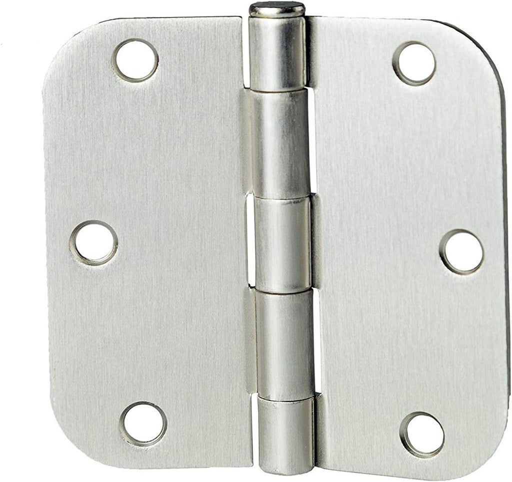 48 Pack Black Flat Interior Door Hinges 3.5 x 3.5 Inch 5/8 Radius Corners E2709