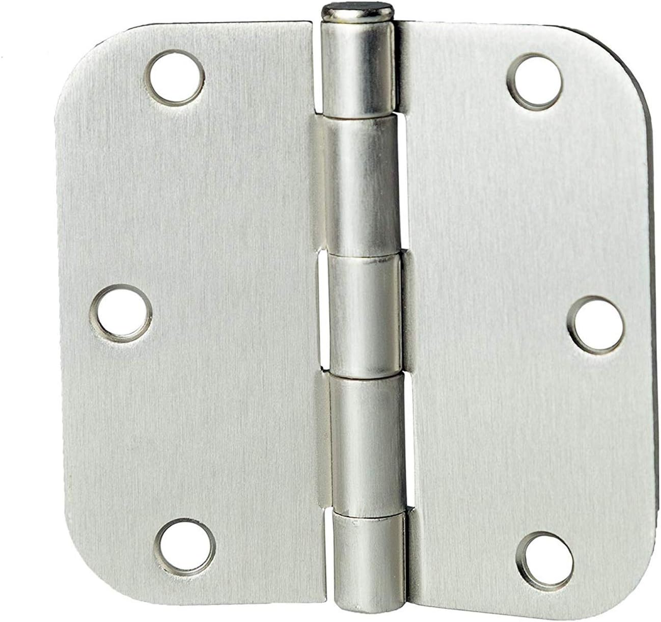 48 Pack Black Flat Interior Door Hinges 3.5 x 3.5 Inch 5/8 Radius Corners E2709