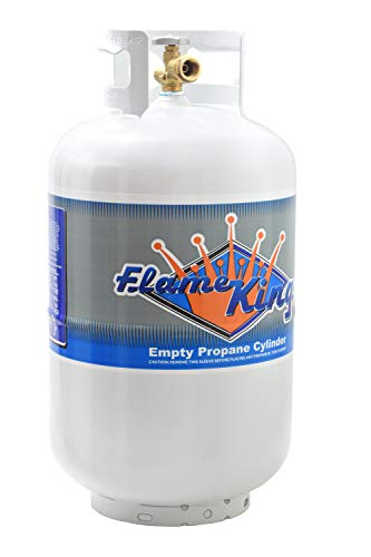 20 Pound Steel Propane Tank Cylinder with Type 1 Valve, White F467
