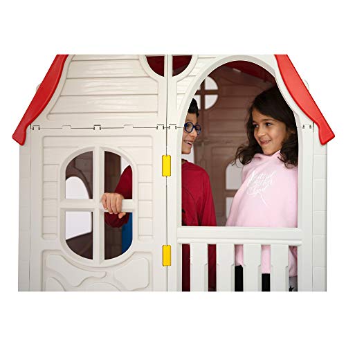 White Plastic Toddler Outdoor Playhouse O63762