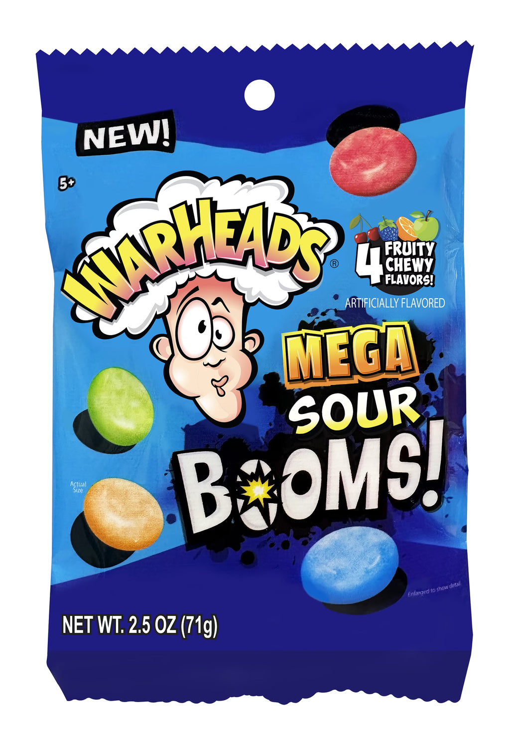 Sour-Dusted Chewy Candy, 2.5 Ounce Peg Bag, 12 Count Display Box A3104
