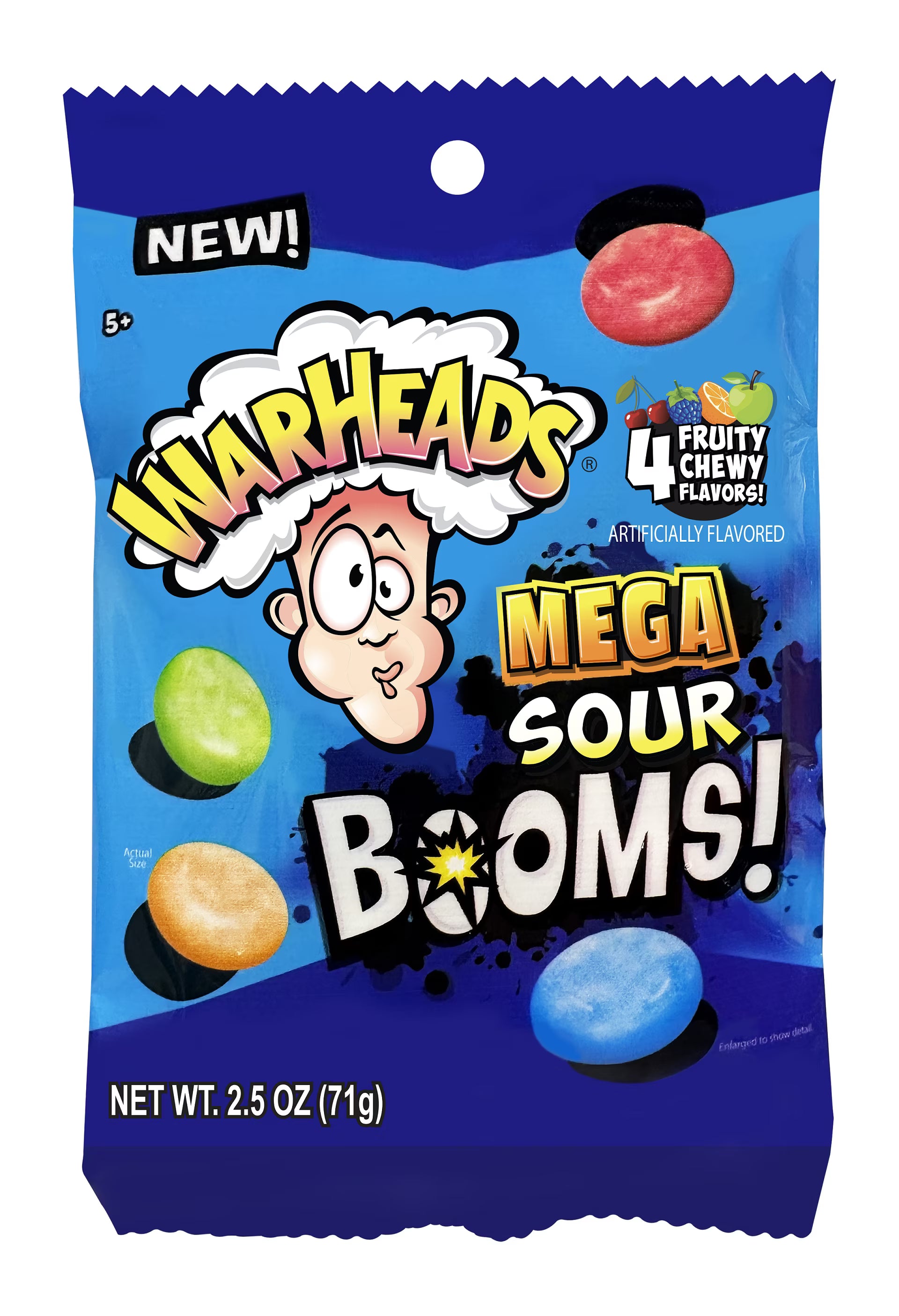 Sour-Dusted Chewy Candy, 2.5 Ounce Peg Bag, 12 Count Display Box A3104