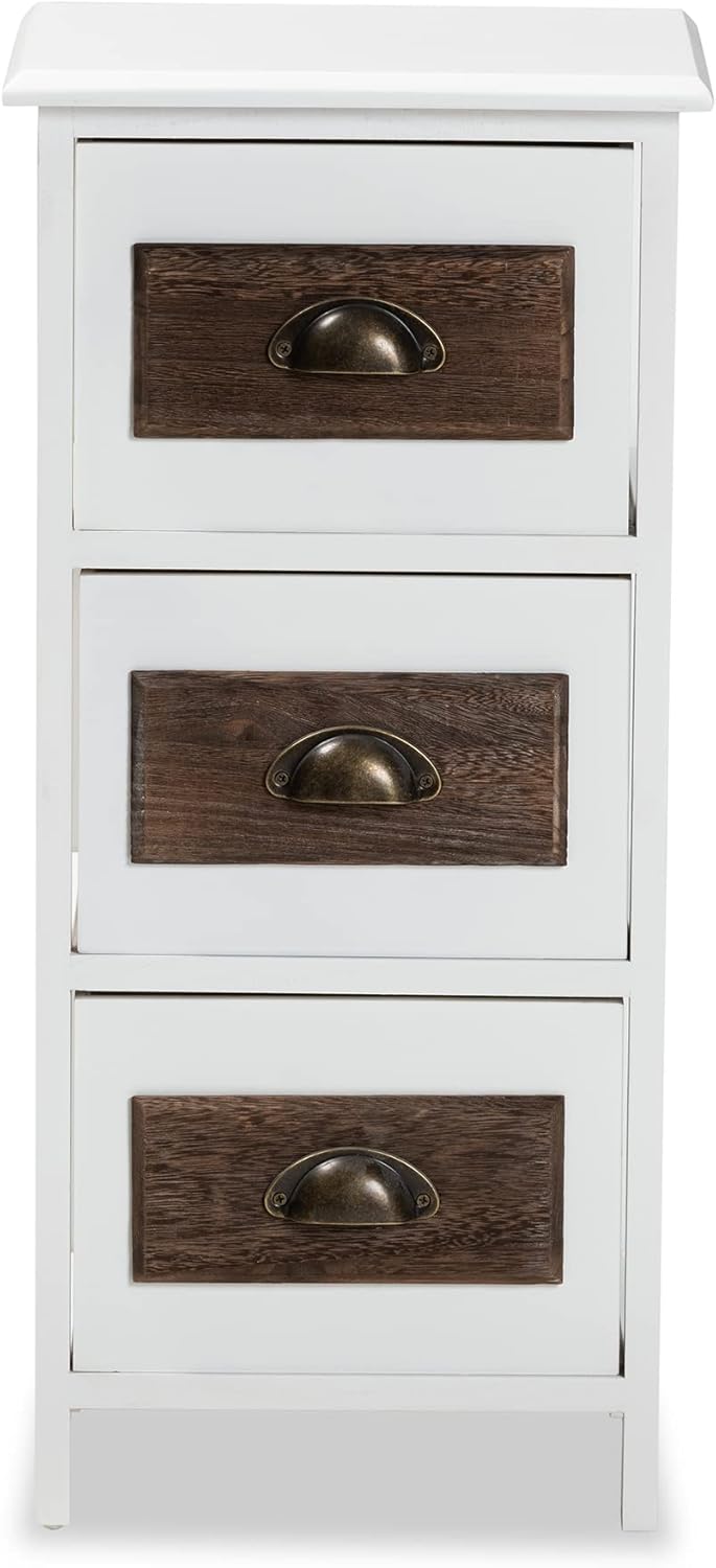 Walnut Brown/White Shelving and Cabinets E99803