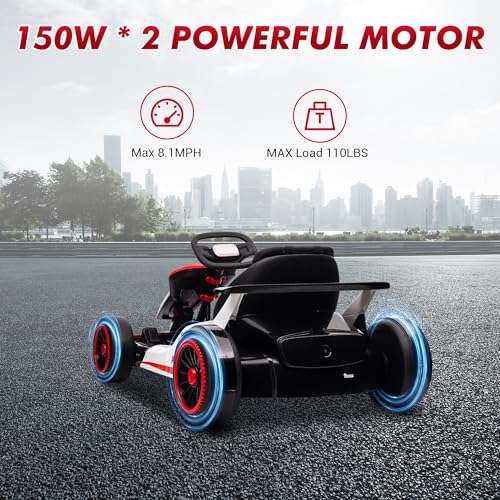 24V Electric Go Kart Drifting Car Battery Powered Ride on with Powerful Motor I772